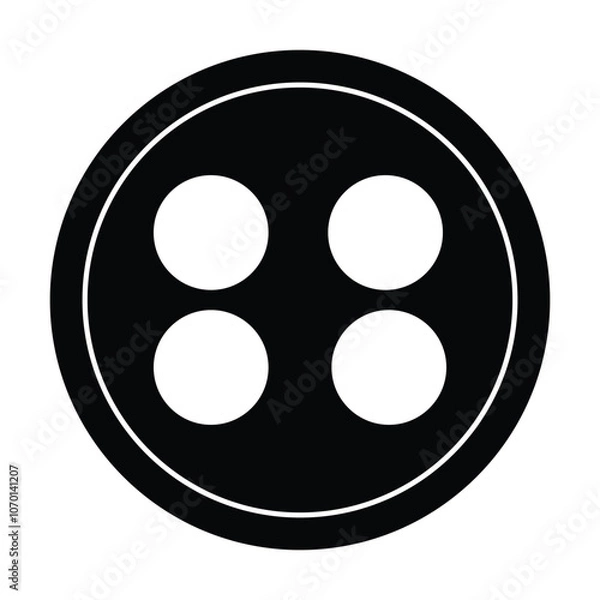 Obraz shirt buttons icon vector on white background

