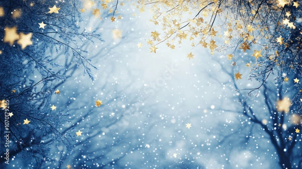Obraz Glittering Stars in a Winter Wonderland