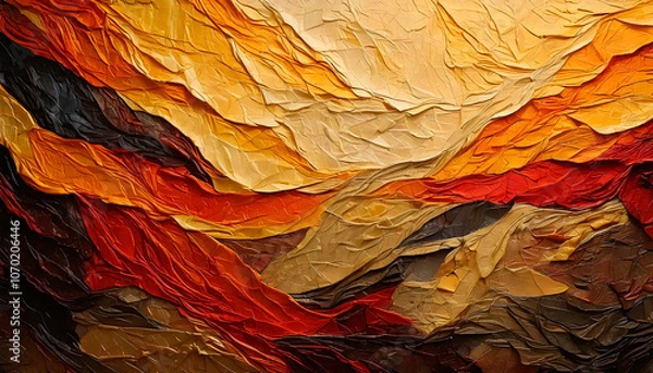 Fototapeta Abstract painting with embosses