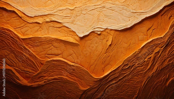 Fototapeta Beautiful wood art with reliefs