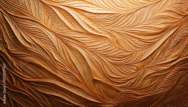 Fototapeta Brown luxurious abstract background with embossings