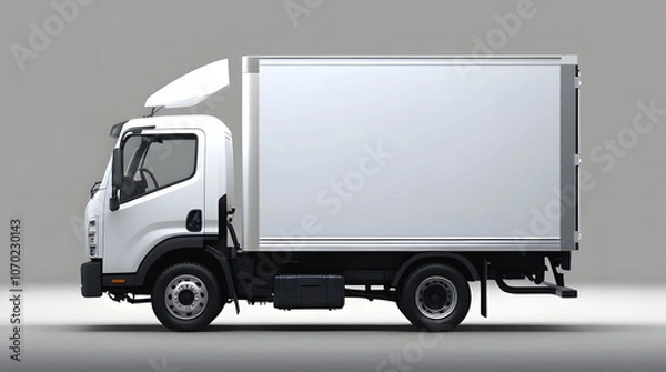 Obraz Industrial covered van mocup