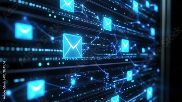Obraz Email Server Network.