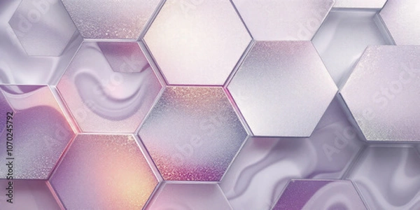 Fototapeta abstract background with hexagons