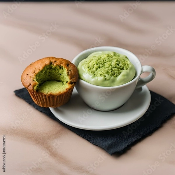 Obraz matcha cup cake