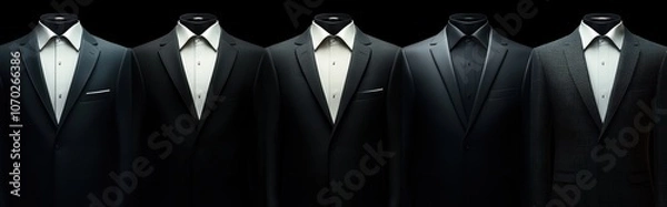 Fototapeta Suits Lineup.