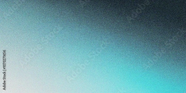 Obraz Abstract lake blue gradient background, grainy noise texture gradient