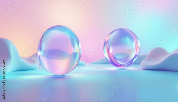 Obraz background with bubbles