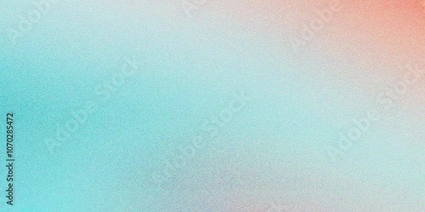 Obraz Abstract blue and orange gradient background, grainy noise texture gradient