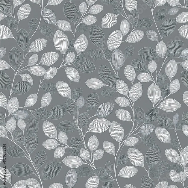 Obraz Monochrome Leaf Motif