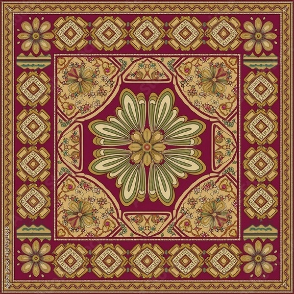 Obraz Ornate Foliage Pattern