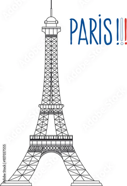 Obraz Symbol of Paris Eiffel Tower