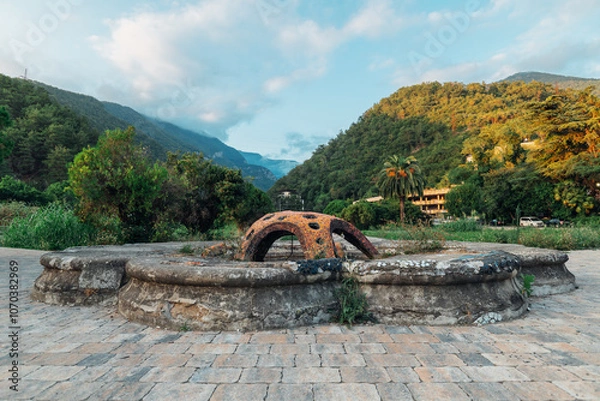 Obraz old bridge in the mountain
