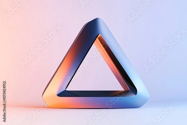 Obraz Abstract Triangular Design with Gradient Colors