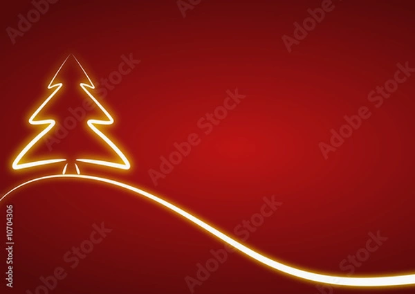 Obraz Weihnachten Weihnachtsbaum Rot