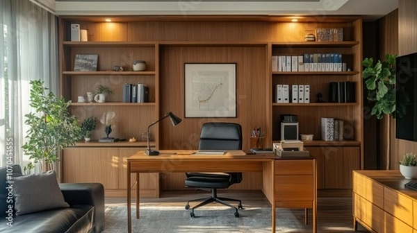 Fototapeta Modern Home Office Interior Design