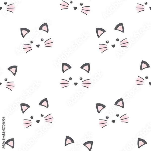 Fototapeta Cute cat face