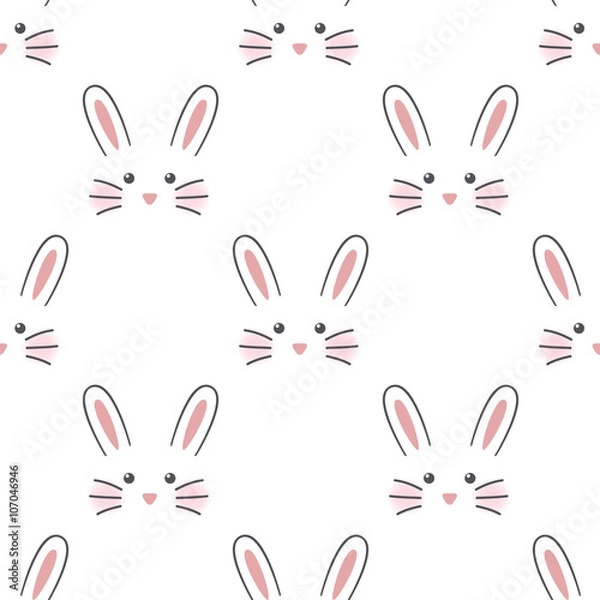 Fototapeta Cute rabbit face