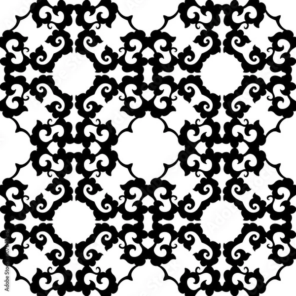 Fototapeta Abstract seamless floral pattern