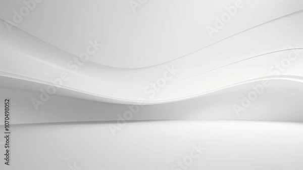Fototapeta Free abstract white background minimal futuristic architectural space wallpaper