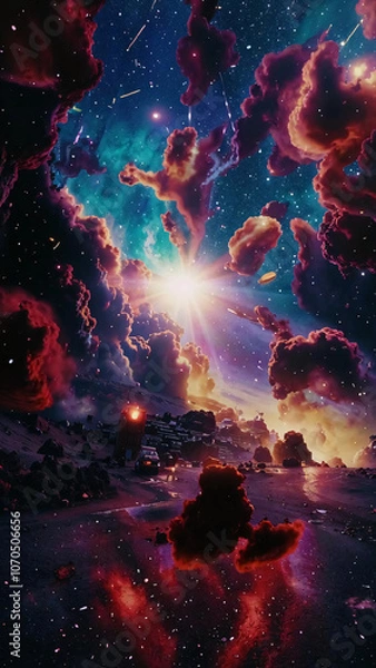 Obraz Cosmos, Galaxies, and Planets