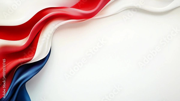 Obraz Dynamic red white blue presentation background graphic for politics political or election room for copy text