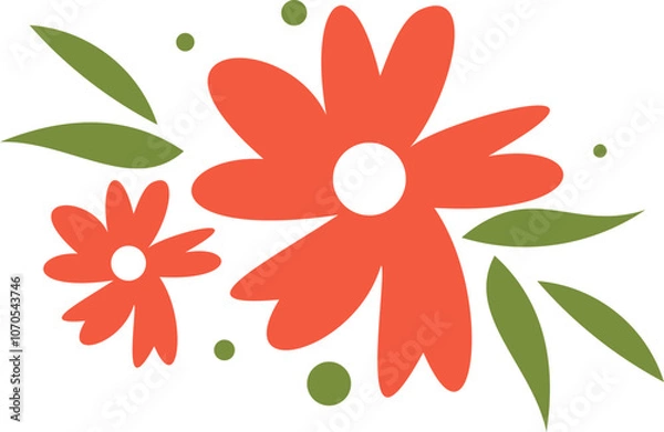 Fototapeta Hand Drawn Spring Flower 