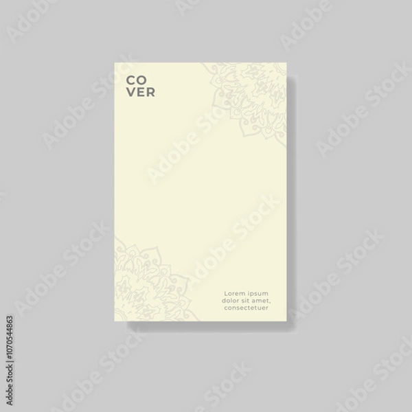 Obraz cover book white mandala