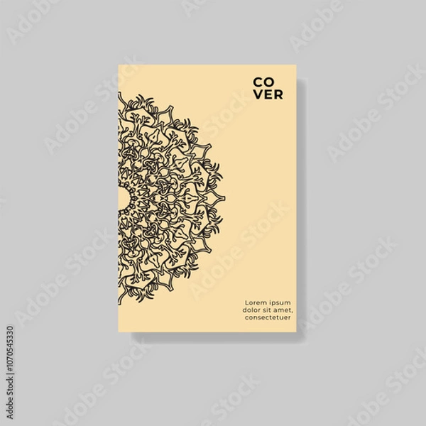 Obraz cover book white mandala