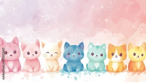 Fototapeta Joyful Cartoon Critters