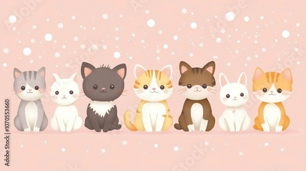 Fototapeta Joyful Cartoon Critters