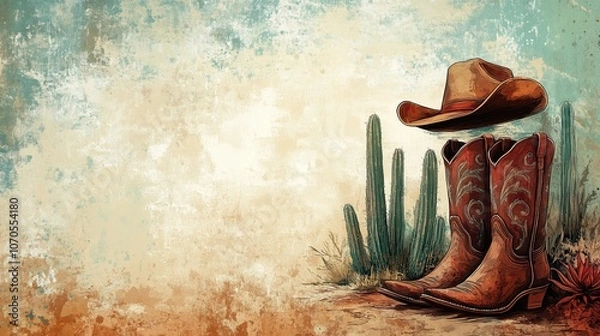 Fototapeta Warm Toned Wild West