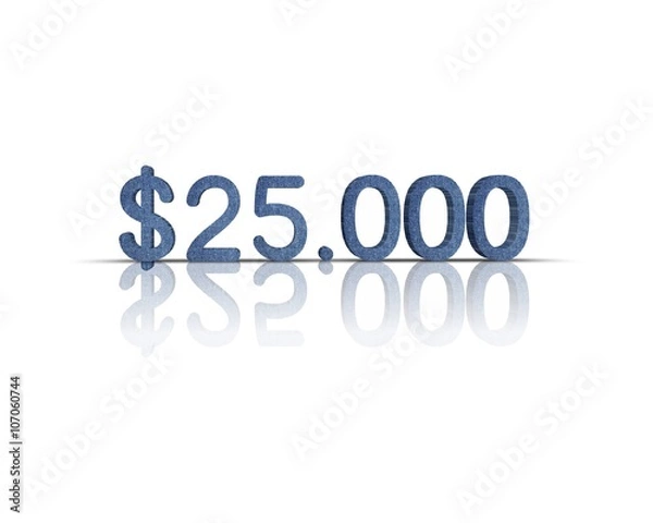 Obraz $ 25.000 3d word 