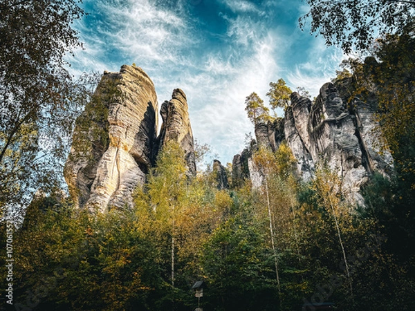 Obraz Sandstone rock in fall