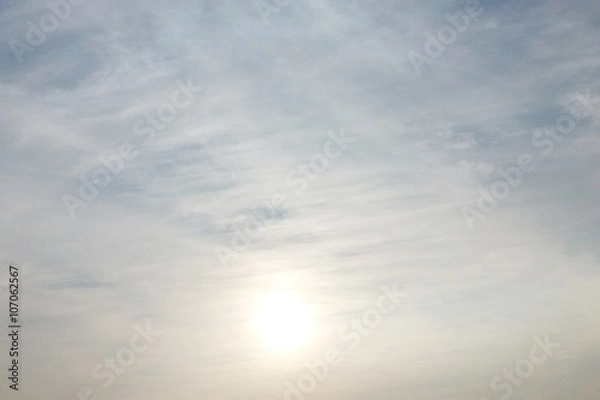 Obraz Sun on cloudy sky
