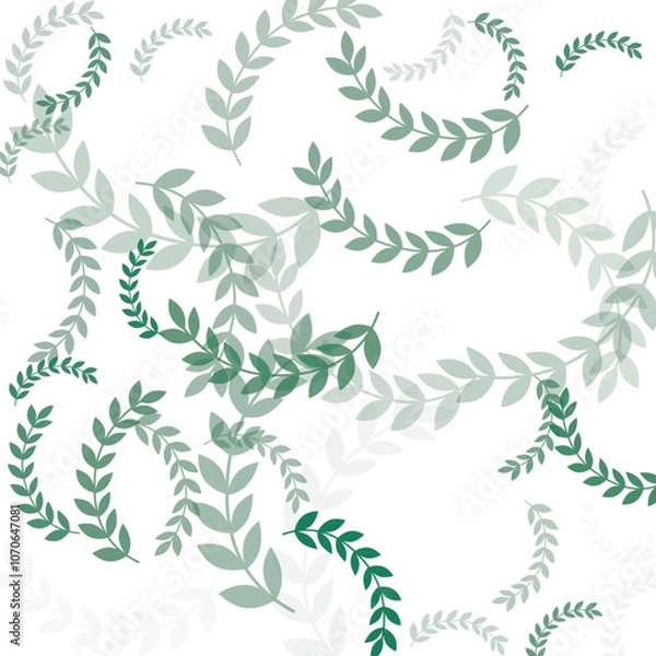 Obraz Abstract Green Leaves Pattern