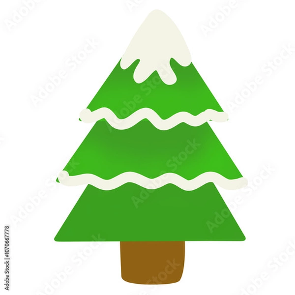 Obraz christmas tree illustration