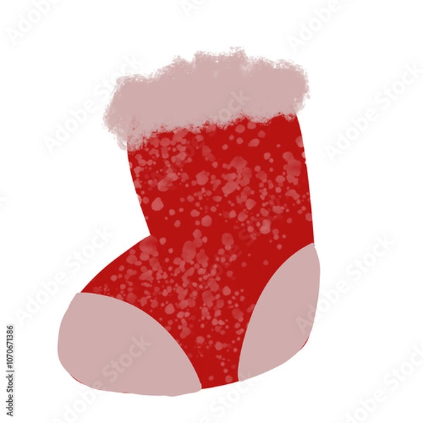 Obraz red christmas stocking