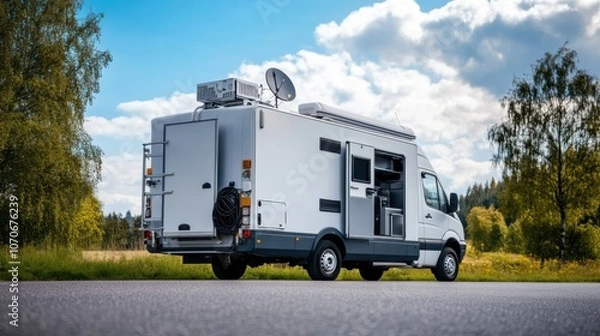 Fototapeta Vehicle for Data Signal Distribution and Utilization