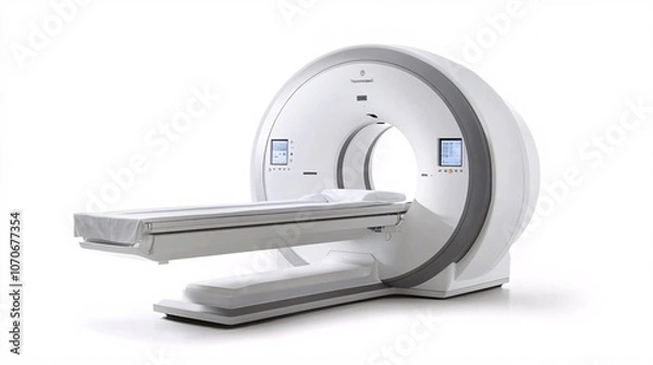 Obraz Modern Medical Imaging Technology: Advanced MRI or CT Scanner in Sleek White