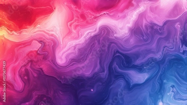 Fototapeta A mesmerizing abstract artwork featuring swirls of vibrant pink, red, and purple hues.