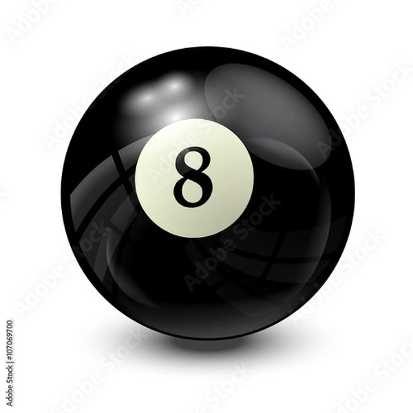 Obraz billiard ball 8