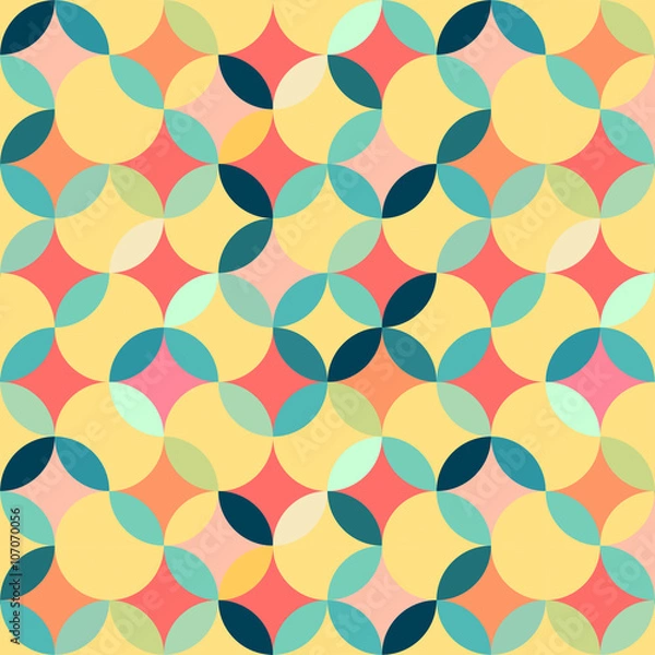 Fototapeta Retro seamless geometric pattern