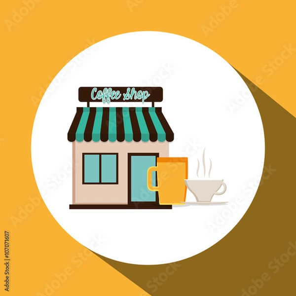 Obraz Coffee shop design , vector illustration