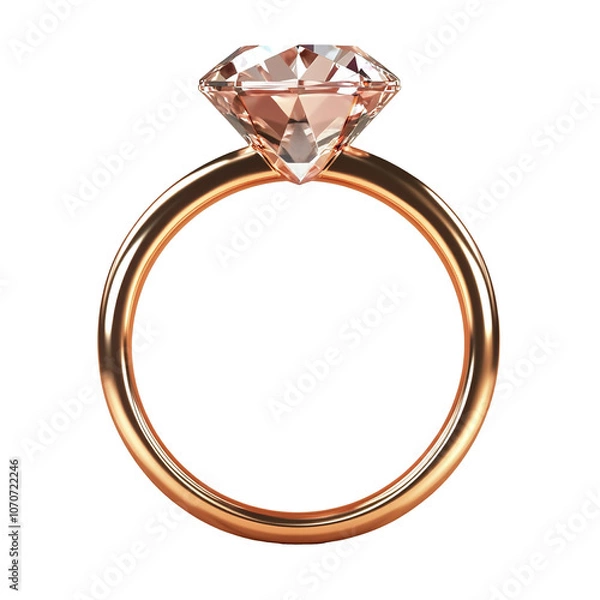 Fototapeta Diamond engagement ring. created with Generative AI technology