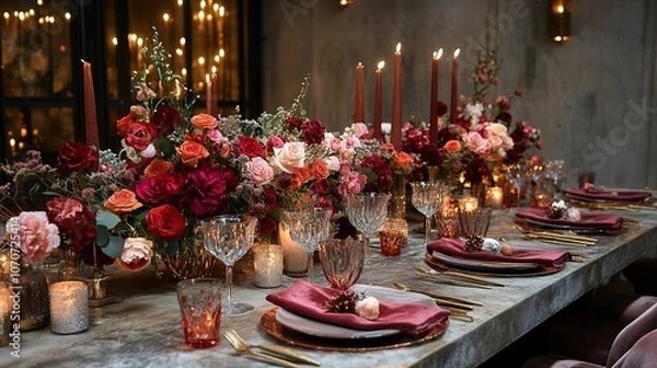 Fototapeta Christmas Table