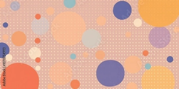 Obraz Abstract background with colorful circles