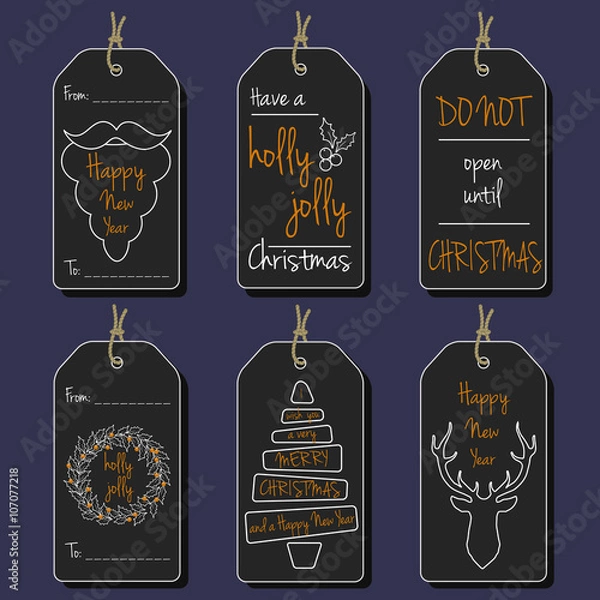 Obraz Christmas Gift Tags.