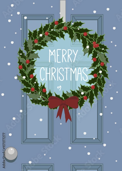 Obraz Christmas wreath.