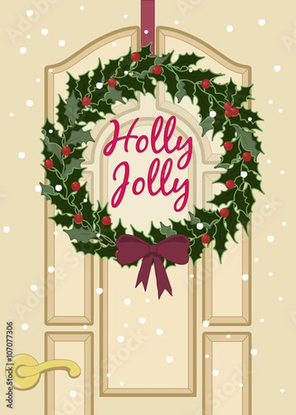 Obraz Christmas wreath.